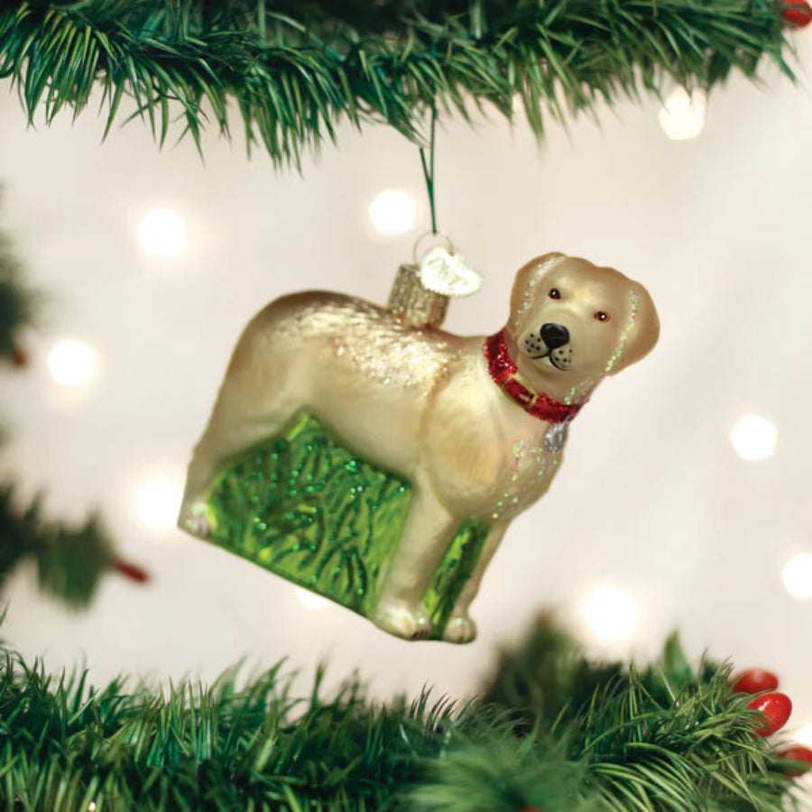 Standing Yellow Lab - Old World Christmas