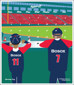 2025 Poster Calendar - 11 x 14 - Boston