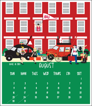 2026 Jewel Case Calendar - 5" x 5.5" - Boston