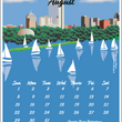 Load image into Gallery viewer, 2027 Jewel Case Calendar - 5" x 5.5" - Boston

