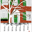 Load image into Gallery viewer, 2027 Jewel Case Calendar - 5" x 5.5" - Boston
