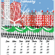 Load image into Gallery viewer, 2027 Jewel Case Calendar - 5" x 5.5" - Boston
