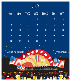 2026 Jewel Case Calendar - 5" x 5.5" - Boston