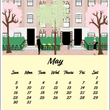 Load image into Gallery viewer, 2027 Jewel Case Calendar - 5" x 5.5" - Boston
