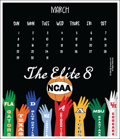 2026 Jewel Case Calendar - 5" x 5.5" - Boston Sports