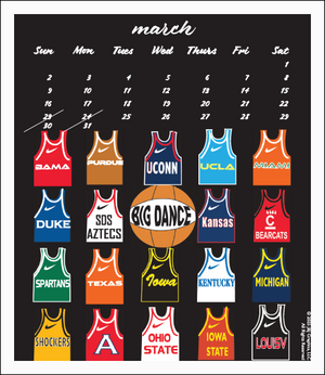 2025 Jewel Case Calendar - 5" x 5.5" - Boston Sports