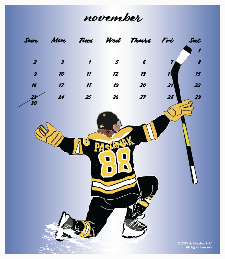 2025 Jewel Case Calendar - 5" x 5.5" - Boston Sports