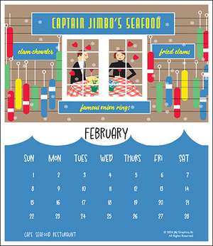 2026 Poster Calendar - 11 x 14 - Cape Cod