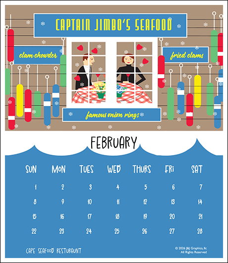2026 Poster Calendar - 11 x 14 - Cape Cod