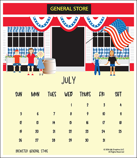 2026 Poster Calendar - 11 x 14 - Cape Cod