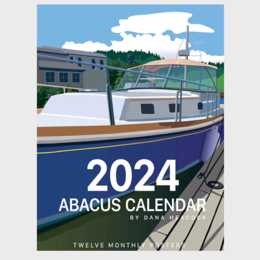 2024 Desktop Poster Calendar - 5 x 7 - Abacus