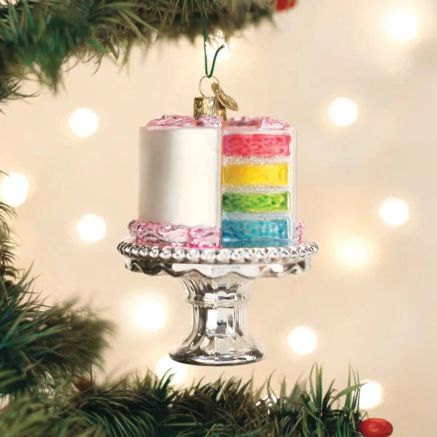 Cake On Stand -  Old World Christmas