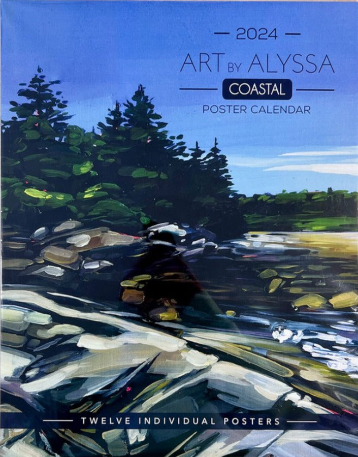 2024 Poster Calendar - 11 x 14 - Coastal