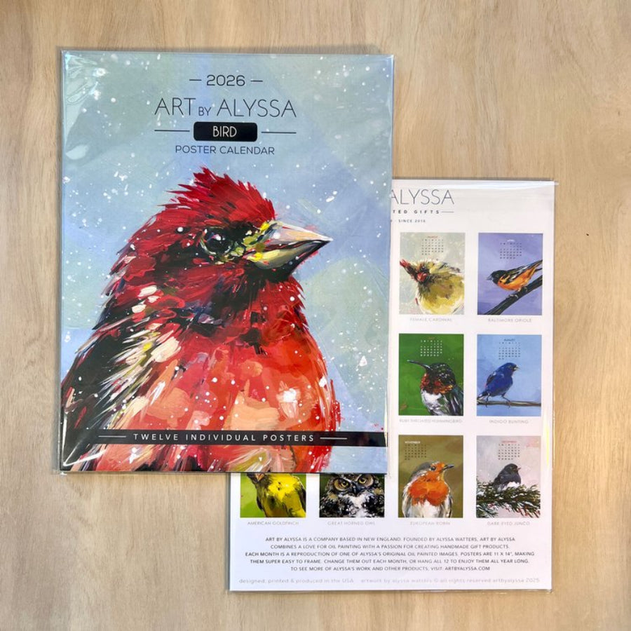 2026 Poster Calendar - 11 x 14 - Bird