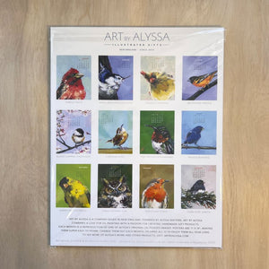 2026 Poster Calendar - 11 x 14 - Bird