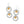 Load image into Gallery viewer, Palm Canyon Two Tone French Wire Earrings
