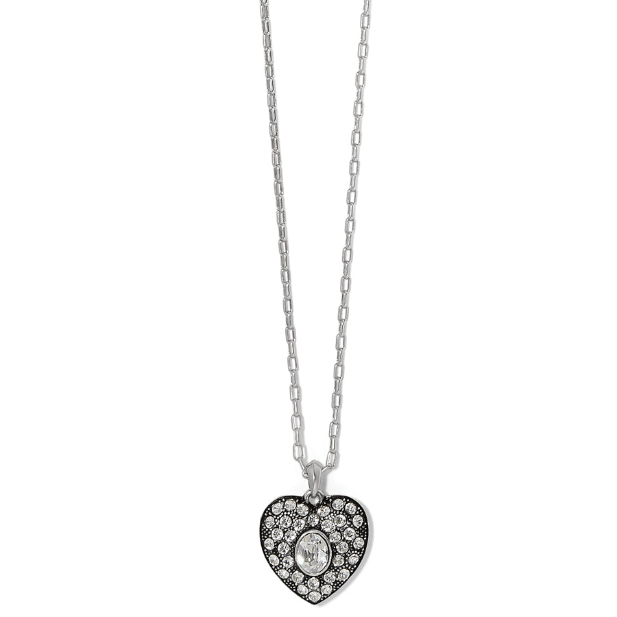Adela Heart Mini Necklace-Clear