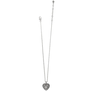 Adela Heart Mini Necklace-Clear