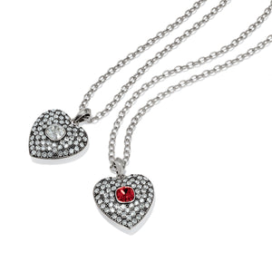 Adela Heart Mini Necklace-Clear