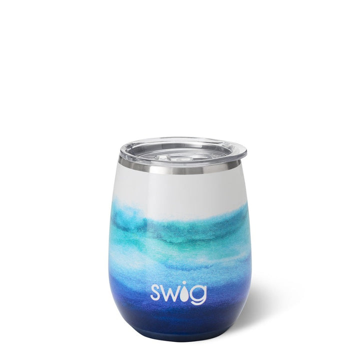 Swig Life Sea Spray Stemless Tumbler Cup, 14-Ounce