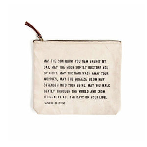 Canvas Zip Bag - Apache Blessing