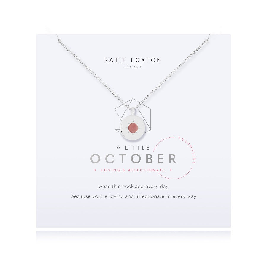 A Little Birthstone Necklace-October