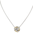 Load image into Gallery viewer, Infinity Knot Two Tone Slider Necklace
