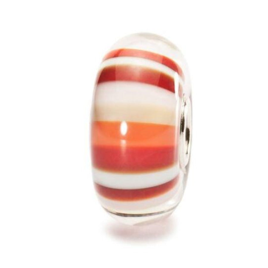 Trollbeads-Strawberry Stripes Bead-Retired