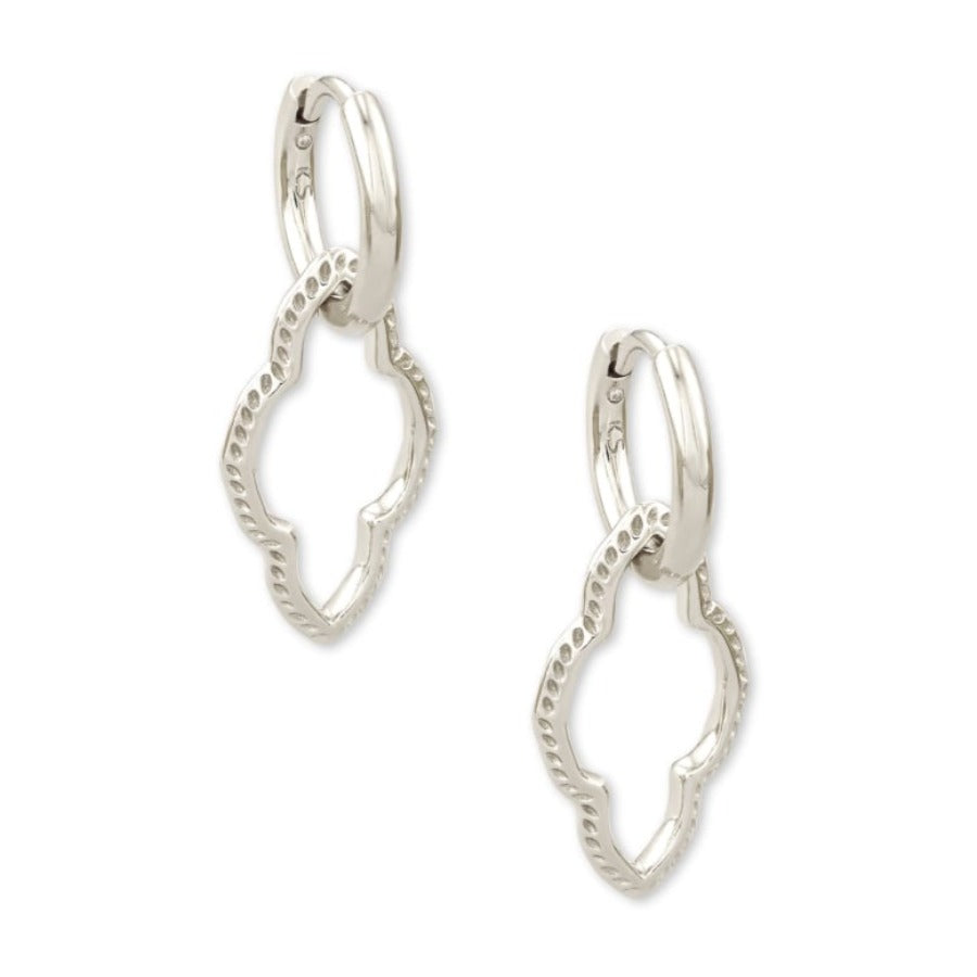Abbie Huggie Earrings In Silver
