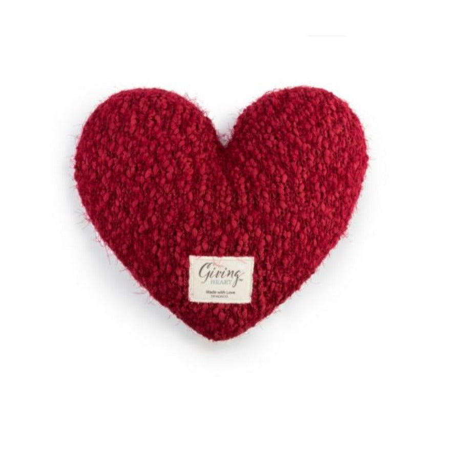 Giving Heart Pillow - Red