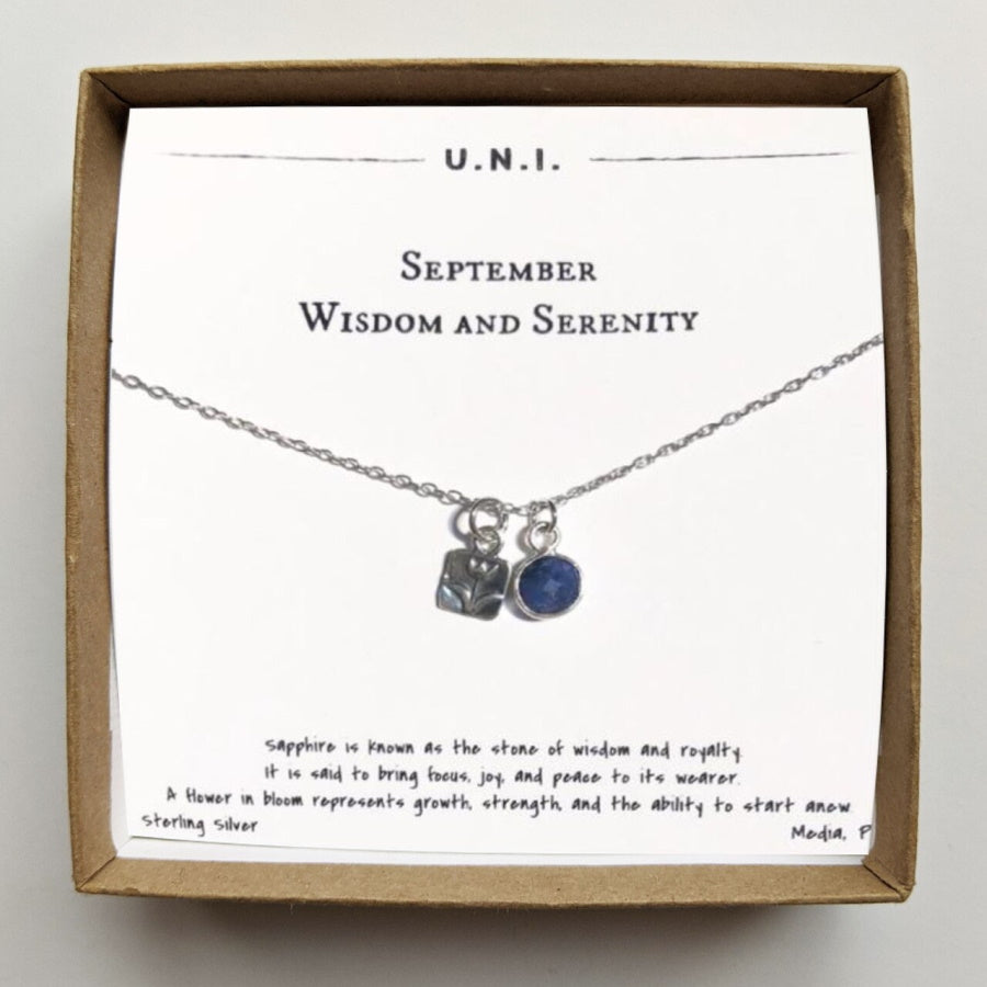 September Birthstone Necklace