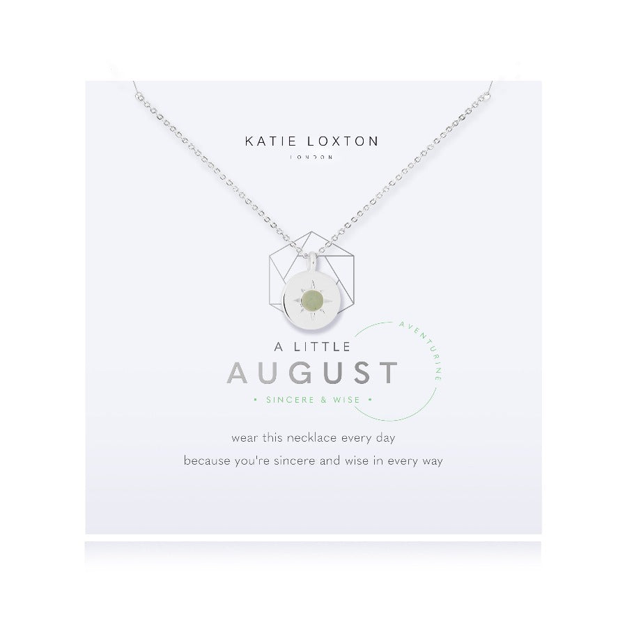 A Little Birthstone Necklace-August