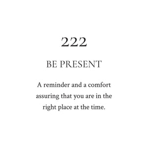 Sacred + Divine 222 Candle - Be Present