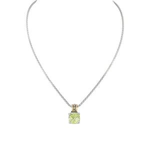 Beijos Cor 10x10mm Cushion Cut Pendant Necklace