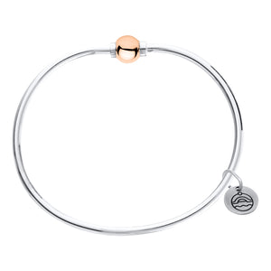 Classic Cape Cod Bracelet - SS / Rose Gold Ball