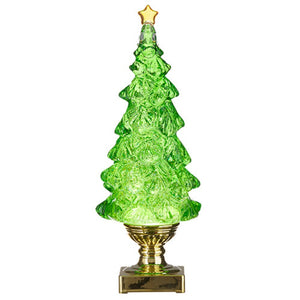 Water Lantern - Glitter Tree - Green