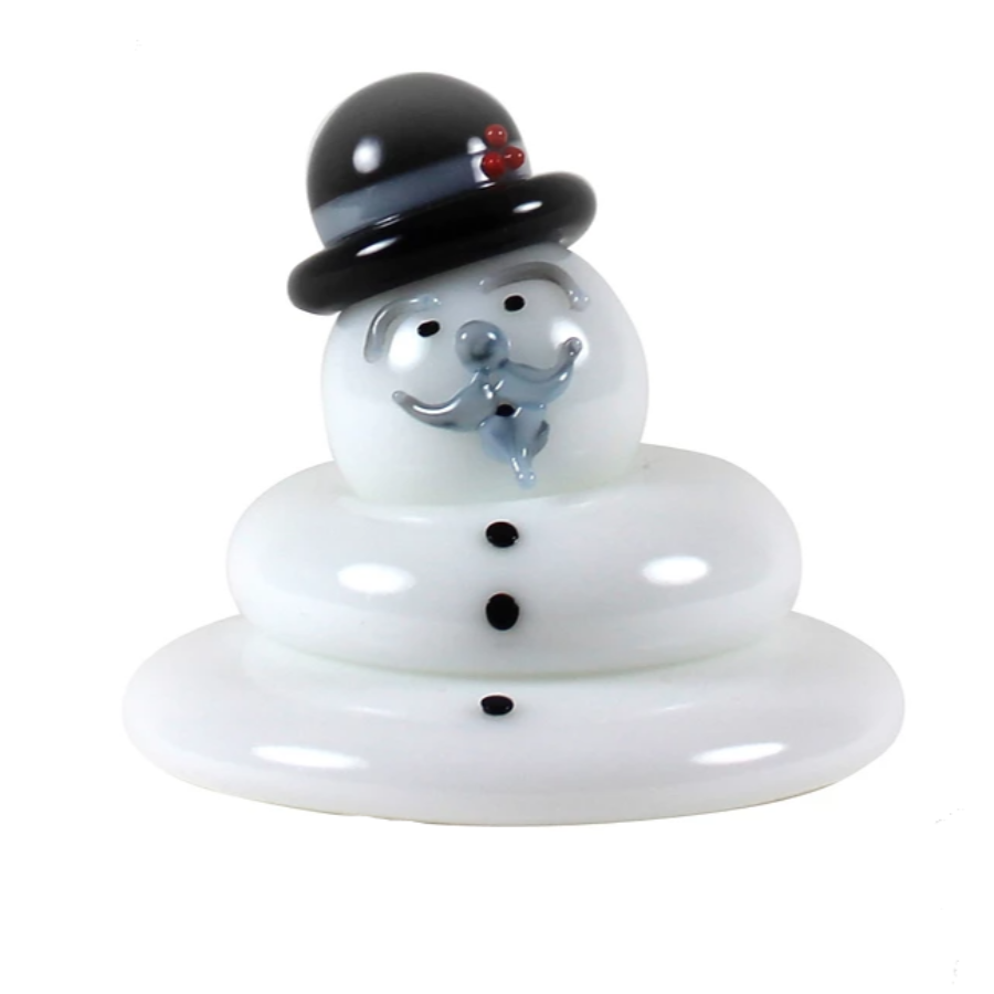 Glass Snowman -Melting - Burl Ives