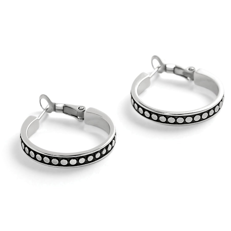 Pebble Dot Onyx Reversible Hoop Earrings