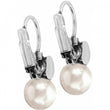 Load image into Gallery viewer, Meridian Petite Pearl Leverback Earrings
