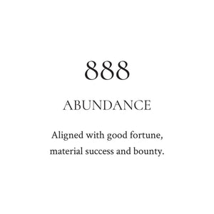 Sacred + Divine 888 Candle - Abundance