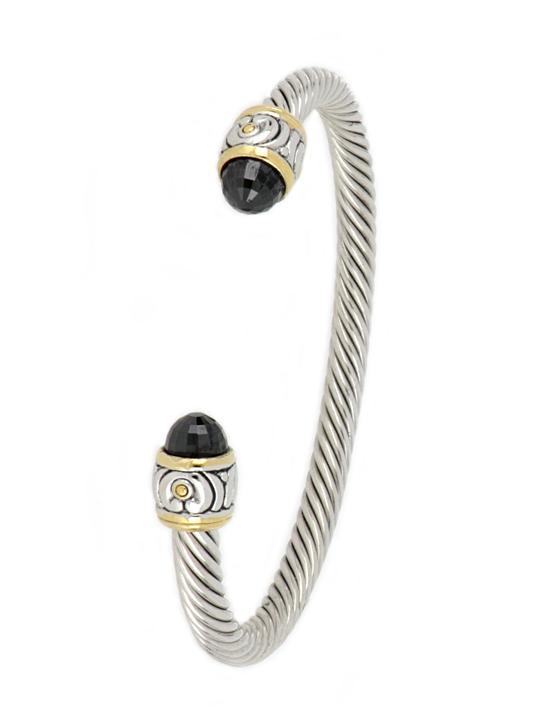 John Medeiros- Nouveau Black Small Wire Cuff Bracelet