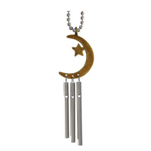 Car Charm Chime - Crescent Moon and Star