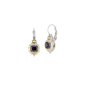 John Medeiros- Nouveau Amethyst French Wire Earrings