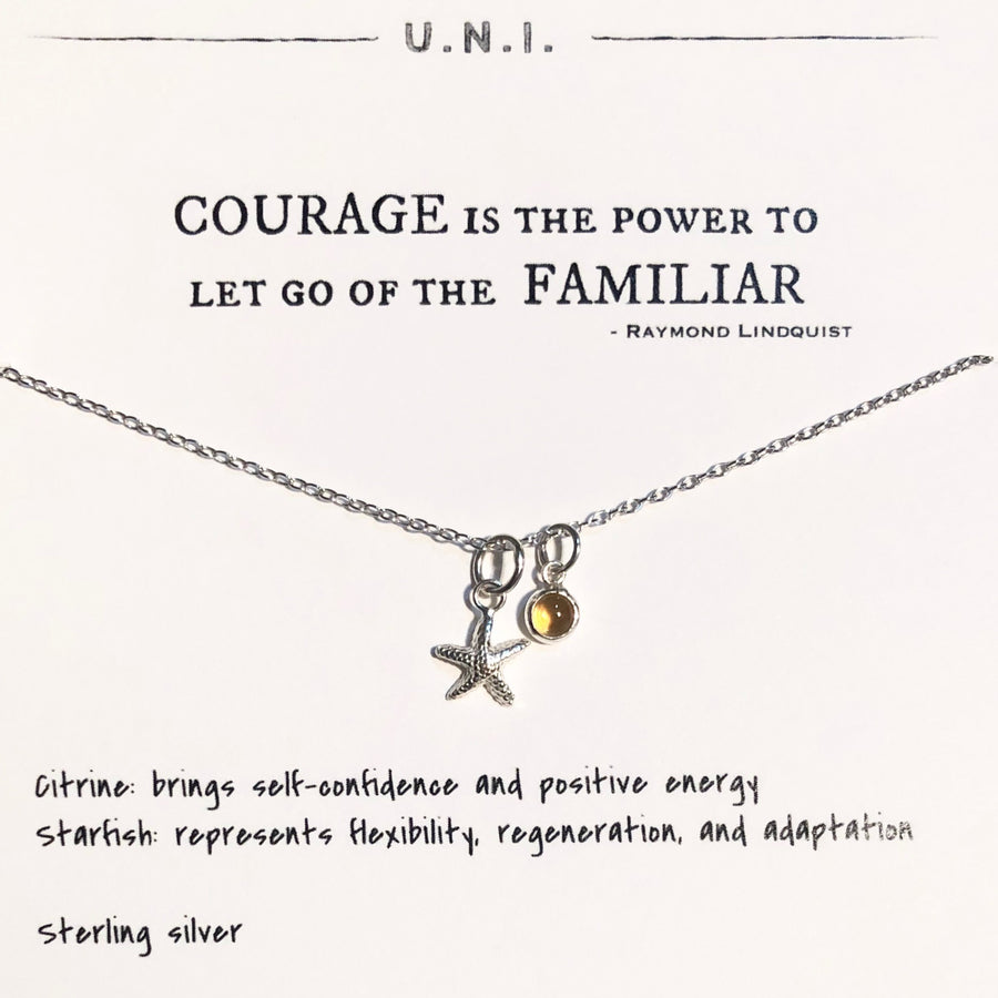 Necklace - Courage is the power...