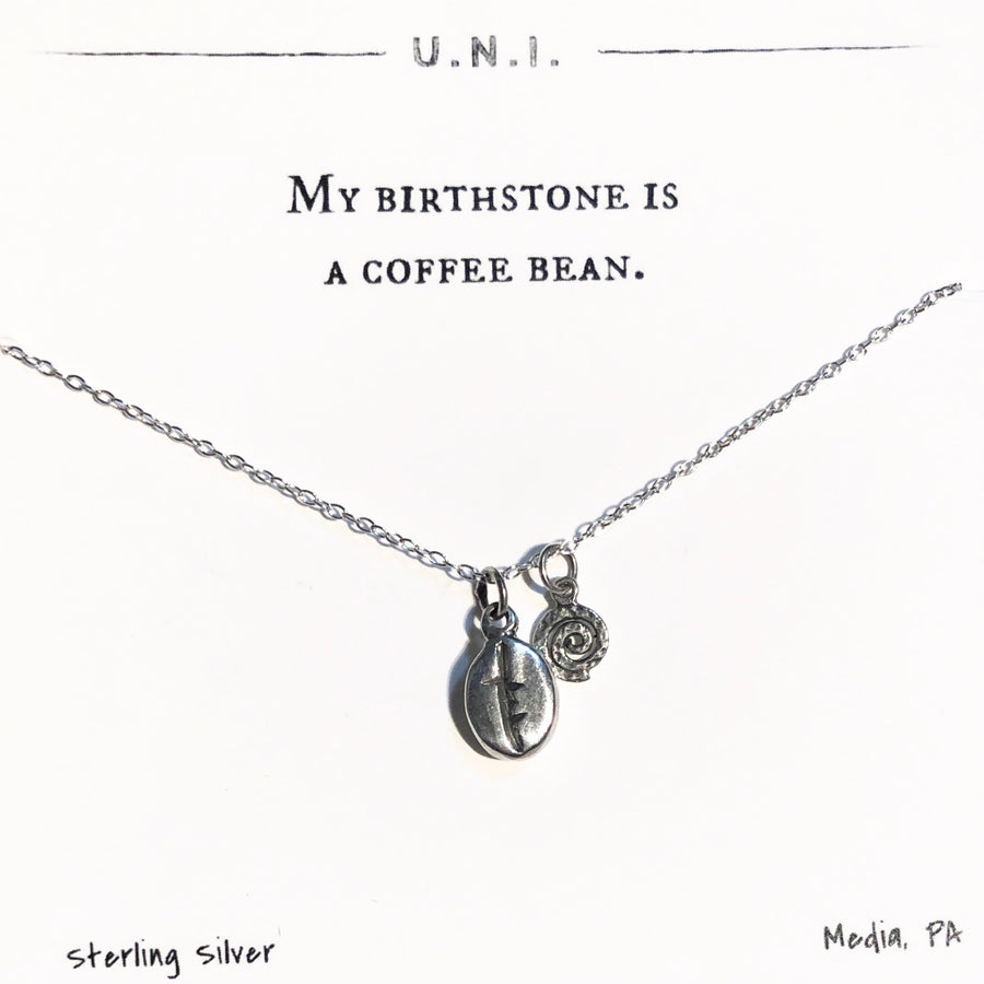 Necklace - My birthstone/coffee
