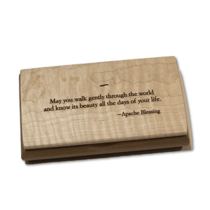 Wooden Keepsake Box - May You Walk Gently Through The World
