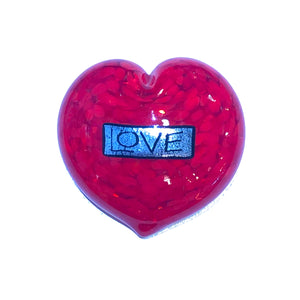 Glass Heart - " Love "- Red