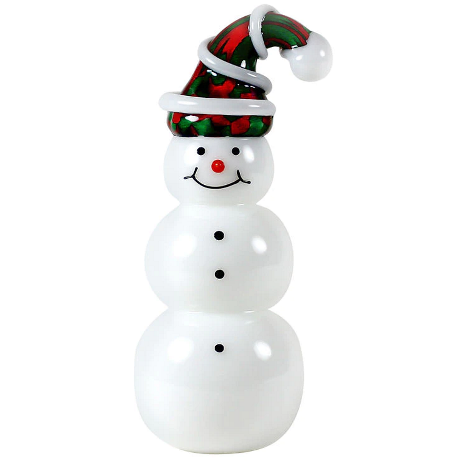 Glass Snowman - Swirl