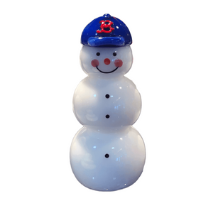 Glass Snowman - Red Sox