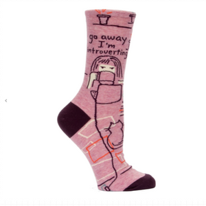 Sock - Women's - Go Away I'm Introverting